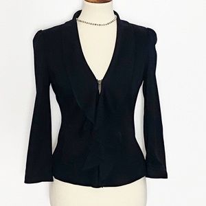 ✔️NWT|ARYN K |Black Blazer w/ Ruffles|Small